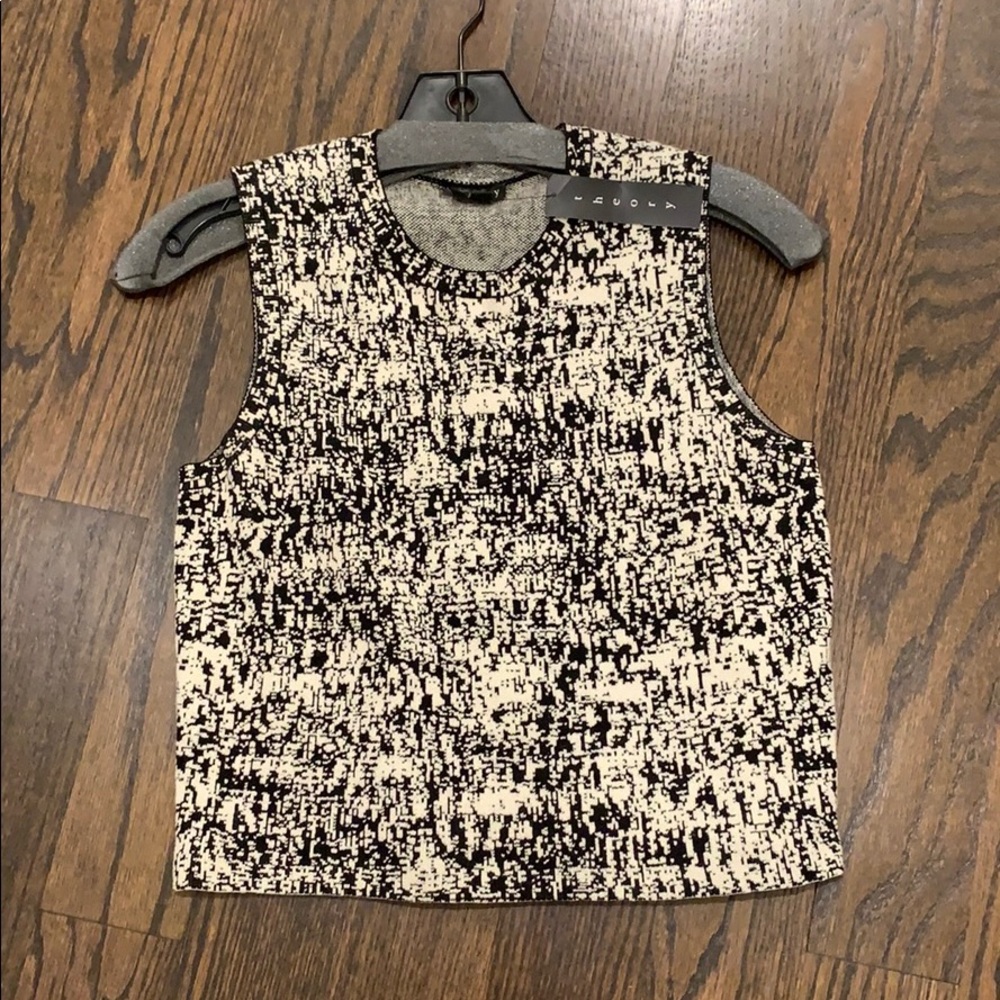 Theory Cropped Sweater Tank